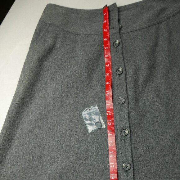 BR Classic A-Line Wool Skirt w/ Pockets Sz. 6-10 - Picture 1 of 4